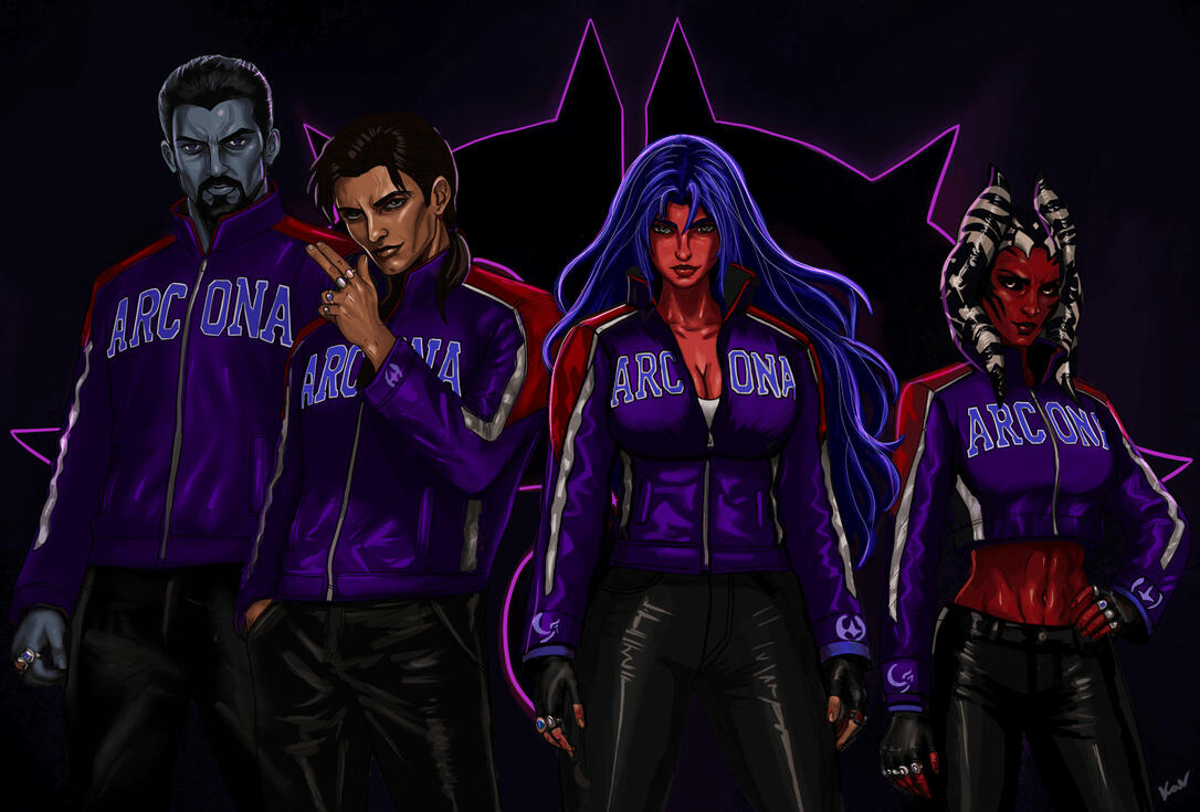 Team Arcona, 4x Characters, Half Body
